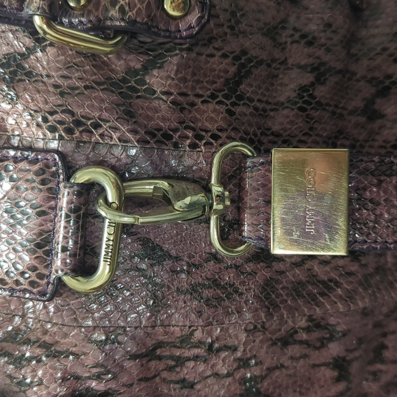 Authentic Jimmy Choo Python Shoulder Bag - Picture 4 of 14